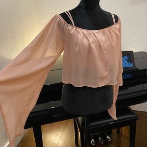 Missguided nude crop Bardot top 8